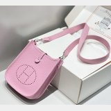 Hermes Replica Mini Evelyne TPM Bag Mallow Purple