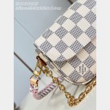 Louis Vuitton Wallet On Chain Ivy Damier Azur Canvas N40916 Bag