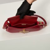 Prada 1BD345 Flap Calf Leather Shoulder Bag
