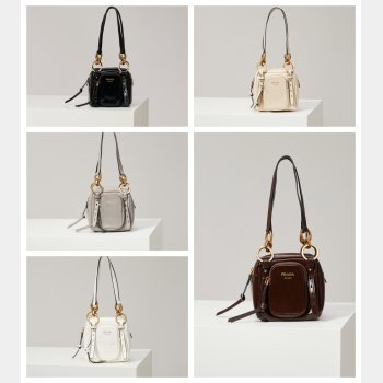 Prada Soft Calfskin Mini Dangle Top Handle Bag