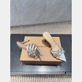 Gianvito Rossi Crystal-Embellished Suede Sandals