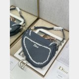 Replica Dior Oblique Jacquard Saddle Bag