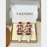 Valentino Rockstud Court Shoes In Kid Leather 40MM
