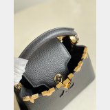 Designer Louis Vuitton Replica Black/White Capucines Mini Capucines M56669 Handbags