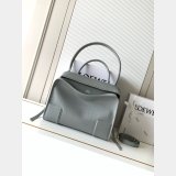 Large Loewe Amazona 180 bag in croco calfskin