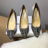 Best Manolo Blahnik HANGISI Satin Jewel Buckle Pumps