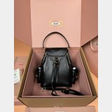 MIU MIU Smooth cowhide Leather backpack Medium 5BZ043