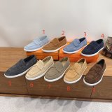 Hermes Job loafer women and Men suede shoes