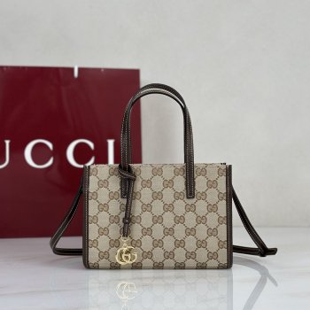 Gucci A006WK Small Tote A006WK Double G Charm Bag
