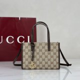 Gucci A006WK Small Tote A006WK Double G Charm Bag