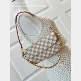 Louis Vuitton Wallet On Chain Ivy Damier Azur Canvas N40916 Bag