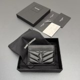 CASSANDRE MATELASSE card case in grain leather